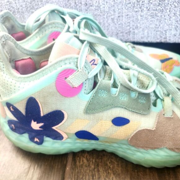 RARE! Adidas Harden "Vol. 5 Futurenatural" Clear Mint Men’s Sz 9/42.5 APE 779001 - Picture 6 of 12